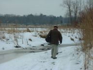 Sandy Pond, NY in Winter